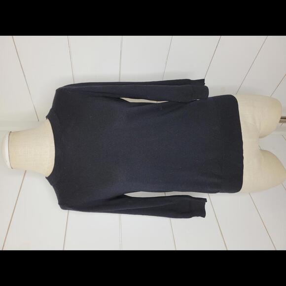 J. Crew Sweaters - J Crew Small Black crew neck merino wool sweater